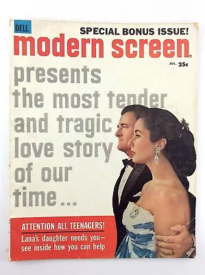 Modern Screen July 1958 Liz Taylor Mike Todd TragicLove Story Carolyn Jones M109 • $54.50