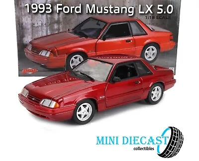 1993 Ford Mustang Lx Electric Red 1:18 Scale By Gmp 19003 - In-stock • $139.95