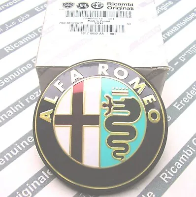 100% GENUINE ALFA ROMEO 147 156 GTA  New Rear Boot Emblem Badge 46822713 • $168.84