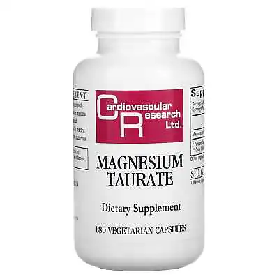 Cardiovascular Research Ltd. Magnesium Taurate 180 Vegetarian Capsules • £42.99
