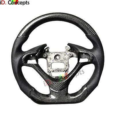 Carbon Fiber Steering Wheel Controls Black Leather For 2009-2014 TSX  CU2 CW2 • $421.20