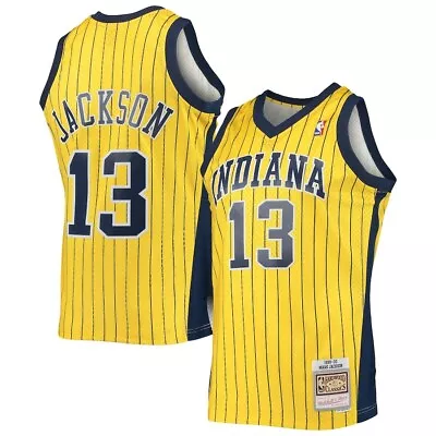 Indian Pacers Mark Jackson #13 Mitchell & Ness Gold 1999/00 NBA Swingman Jersey • $274.94