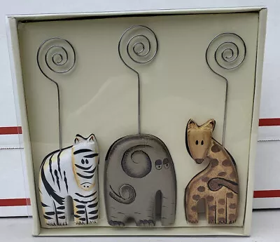 Vintage Pier 1 Imports Animals Photo Holder Wire Picture Hangers Set Of 3 ~ New • $15