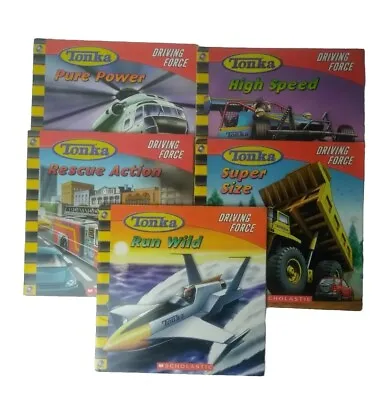 TONKA Driving Force 5 Books Pure Power High Speed Rescue Super Size Run Wild  • $19.12