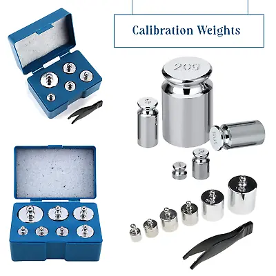 Calibration Weight Set Kit Precision Balance Nickel Plated Digital Pocket Scale • £5.89