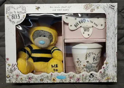 Me To You /Tatty Teddy Gift Set - Plush Bee Bear Plant Pot & Seed Paper • £17.99