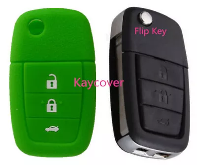 GREEN SILICONE FLIP KEY COVER For HOLDEN COMMODORE VE HSV OMEGA SSV SV6 • $8.99