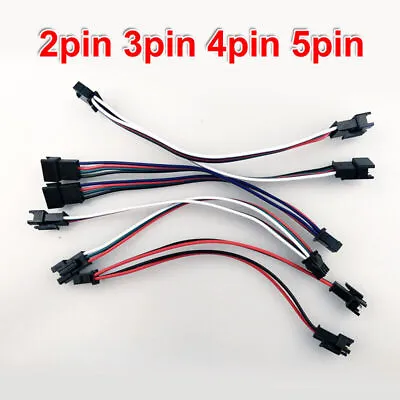 1 Female To 2 Male 3pin 4pin 5pin JST SM Connector Splitter Cable For LED Strip • $100.99