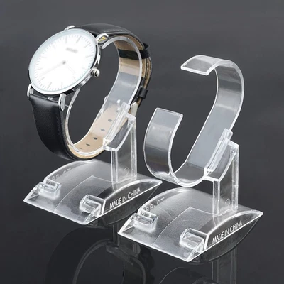 £6.54 • Buy 10pcs Wristband Bangle Watch Bracelet Clear Acrylic Stand Rack Display Holder