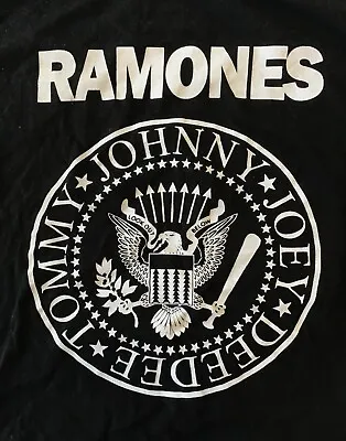 Ramones Look Out Below Seal T-Shirt Black Size Large • $13.75