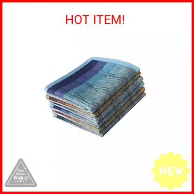 Mens Luxury 100% Cotton Handkerchiefs Plaid Pack • $11.99