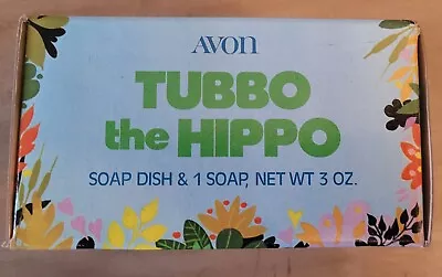 Avon Tubbo The Hippo Soap Dish With Bar Soap Vintage New In Box • $35