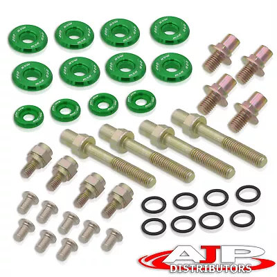 Green Engine Motor Aluminum Valve Cover Washer Bolt Kit For B-Series B16 B17 B18 • $17.99