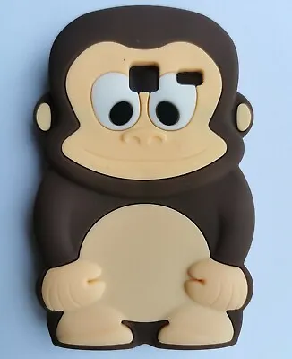 NEW Fun Kids Brown Monkey Silicone Phone Case Cover Samsung Galaxy Y Duos S6102 • £3.95