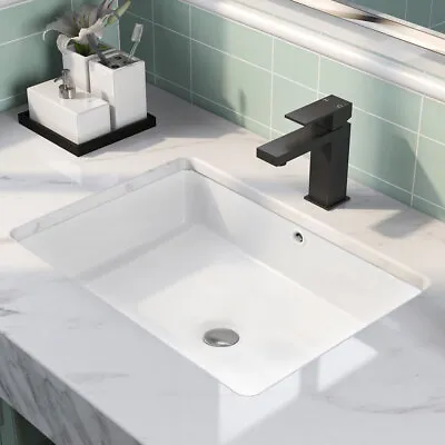 Ceramic Bathroom Sinks Under Counter/Undermount Hand Wash Basin With Waste Kits  • £42.95