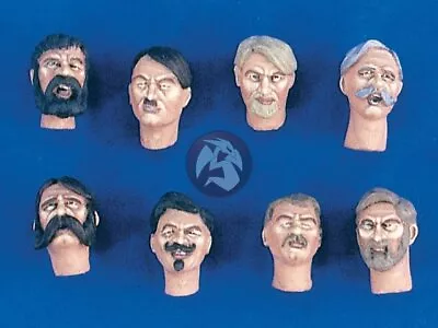 Verlinden 1/35 Soldier / Civilian Character Heads W/Facial Hair (8 Heads) 1983 • $31.41