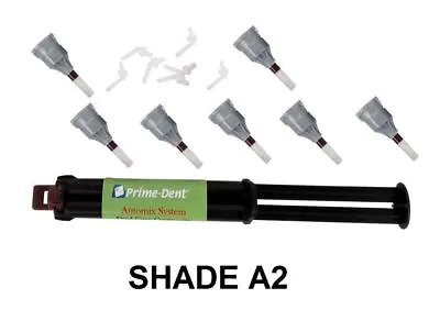 Dental Adhesive Cement Luting Dual Cure Automix Syringe All Shade Prime Dent USA • $22.95