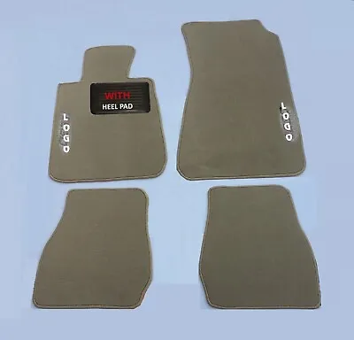 For BMW E30 Coupe/Cabrio Velour Floor Mats Carpet Beige Set Of4 With Heel Pad • $169.99