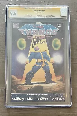 Thanos Quest 1  CGC 9.6 SS  Sign Starlin NM+ Marvel • $149.99