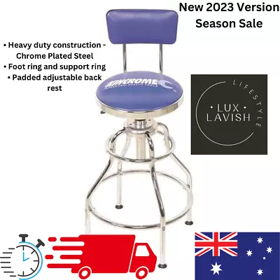 Kincrome Pneumatic Garage Stool Mechanic Workshop Swiveling High Chair Padded AU • $203.96