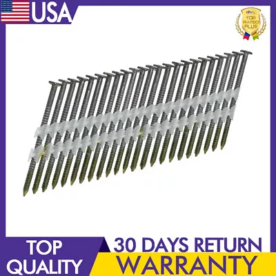 Ring Shank Full Round Head Framing Nails Hardware Roof Decking Steel 2000 Count • $31.58