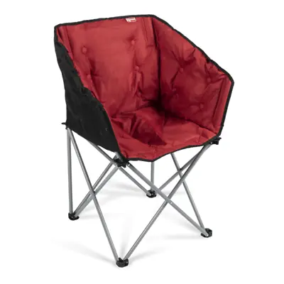 Kampa Folding Tub Chair - Padded Camping Chair - EMBER RED • £32.99