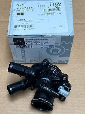 Mercedes Benz Genuine C250 SLK250 Thermostat With Housing And Seals (103 Deg. C) • $149.99