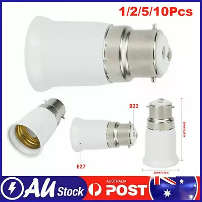 B22 To E27 Bulb Light Lamp Holder Base Socket Screw Bayonet Converter Adapter • $7.99