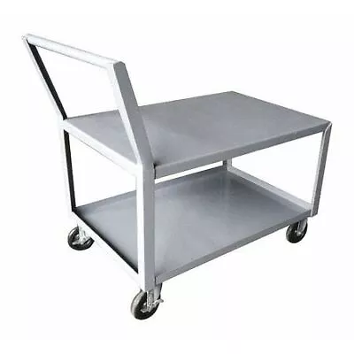 Zoro Select 10F444 Low-Profile Utility Cart With Lipped & Flush Metal Shelves • $355.99