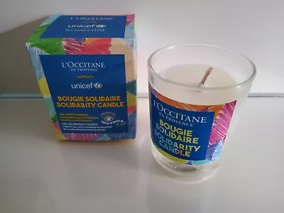 L'occitane Unicef Solidarity Candle 2.4 Oz Rare New In Box • $38