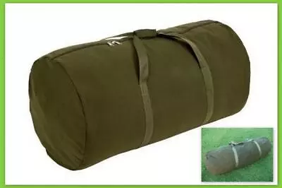 Heavy Duty Canvas Swag Carry Bag Large Duffle Travel Luggage Olive 3 Sizes New • $59