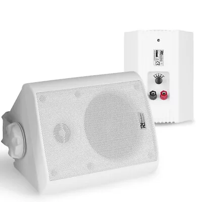 Power Dynamics 952.106 BC40V White Speaker Pair 100V 8 Ohm 4  100W - IP56 • £64