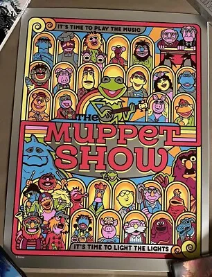 The Muppet Show Foil Dave Perillo Poster Art Print Disney Jim Henson Kermit LE • $250