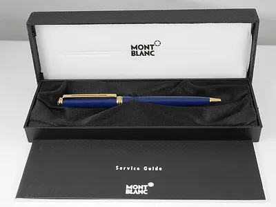 Montblanc Noblesse Oblige Blue GT Ballpoint Pen MINT FREE SHIPPING WORLDWIDE • $299