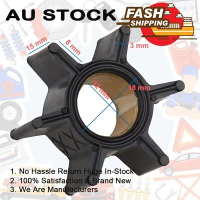 Outboard Motors Water Pump Impeller Fits Mercury 4hp 4.5hp 7.5hp 9.8hp 47-89981 • $14.89