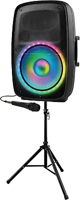 Ion TOTAL PA GLOW MAX 500Watt Wireless PA System Microphone Inc Stand And Cable • $139.99