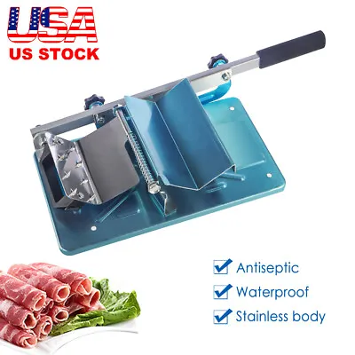 Commercial Frozen Meat Slicer Mutton Ham Beef Cutter Cutting Machine Stainless • $29.31