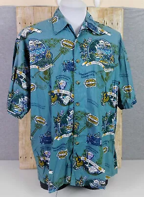 Jimmy Buffet Margaritaville Hawaiian Shirt Mens XL Havana Dreamin • $19.99