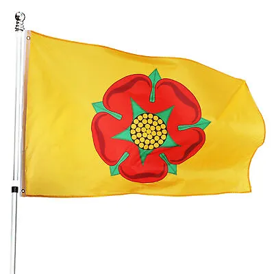 Lancashire Flag 5x3ft Large Polyester County Flag Indoor Outdoor Decoration • £5.99