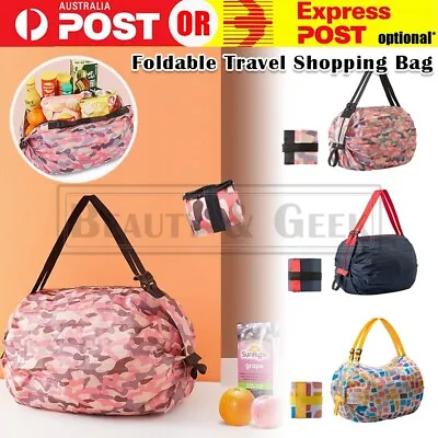 Foldable Reusable Portable Recycle Waterproof Grocery Shopping Carry Bag Handbag • $5.75