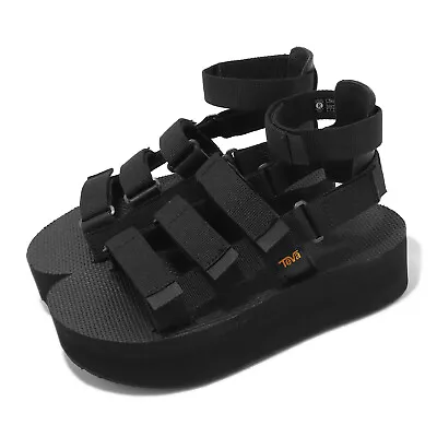 Teva W Flatform Mevia Black Women Strap Casual Sandal Platform Shoes 1116810-BLK • $172.70