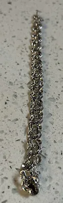 Vintage Brand New Never Worn Sterling Silver Charm Bracelet - 20 Grams 8” • $40