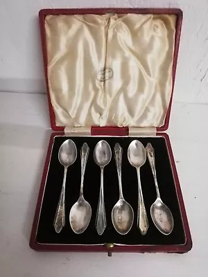 Old Vintage Antique Boxed A1 Silver Plate James Walker London Teaspoons • £14.99