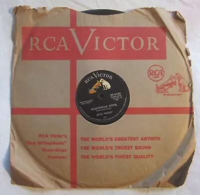 ELVIS PRESLEY 78 -- RCA Victor # 20-6420 -- HEARTBREAK HOTEL + I Was The One • $34.56