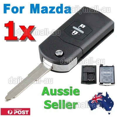 $13.90 • Buy 2 Button Flip Key Remote Case Shell Replacement For Mazda 3 5 6 RX7 RX8 BT50 Key
