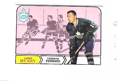 1968-69 O-PEE-CHEE Larry Mickey Rookie Toronto Maple Leafs #195 VG • $2.99