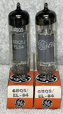 Nos Nib Ge/mullard Blackburn 6bq5/el84 Vacuum Tubes Amplitrex Tested Nos Strong • $80