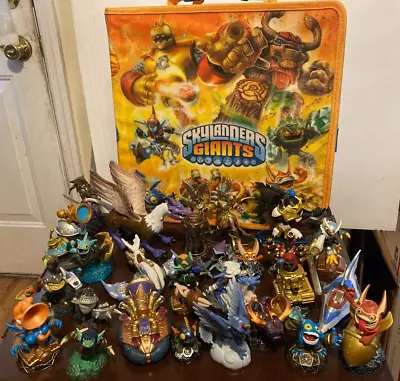 Huge Lot 25 Skylanders Giants Spyro's Adventure Xbox 360 GIANT Case LOOK! • $44.35