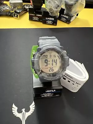 Casio AE1500WH Chronograph Watch Gray Resin Band Alarm Illuminator • $22.80