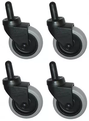 Genuine Rubbermaid Mop Bucket Casters 7570-L2 - 3  Non-Marking Wheels - Set Of 4 • $29.99